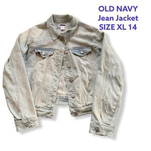 OLD NAVY JEAN JACKET. Girls XL 14